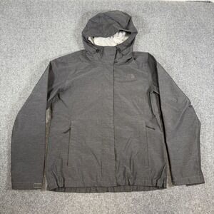 The North Face Jacket Womens M Gray DryVent Waterproof Hooded Rain Windbreaker